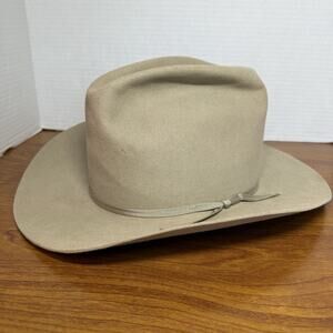 Vintage Beaver Quality 5 XXXXX Tan 5x cowboy hat